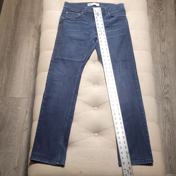 LEVI'S Unisex 511 Slim Stretch Left Side Zip Pocket Denim Blue Jeans W 29 L 29 - Picture 11 of 12